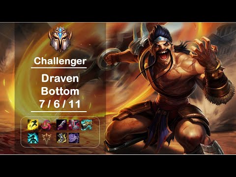 [4K] KR Challenger Draven Bottom (7/6/11) Ep.1075