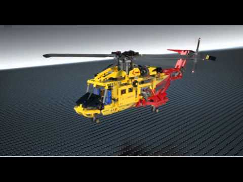 Vidéo LEGO Technic 9396 : L'hélicoptère