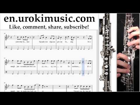 Oboe lessons Lana Del Rey - Love Sheet Music Tutorial Part#2 um-hli352