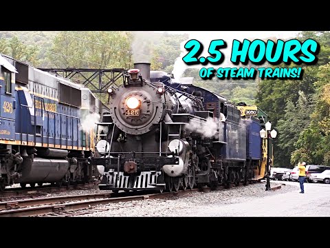 2.5 Hours of Steam Trains and Locomotives!