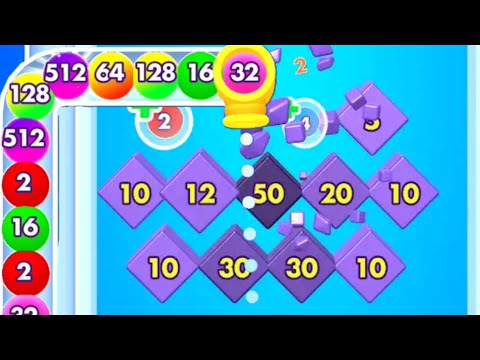 Bounce Merge 2048 New Big Updated - Best Balls 64k Created! Score: 2,189,370 Gameplay Part 10