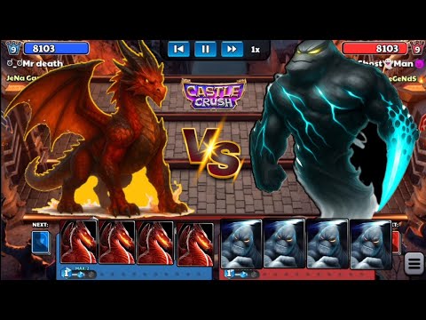 Dragon + Storm Elemental Fight! Castle Crush