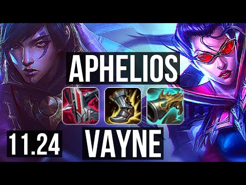 APHELIOS & Pyke vs VAYNE & Thresh (ADC) | 65% winrate, Legendary, 18/4/10 | KR Master | 11.24