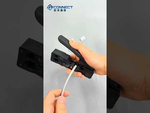 How to Terminate a Cat6 Pass-through RJ45 Connector With a Multifunctional RJ45 Crimper#crimpingtool
