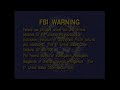 FBI Warning 2001