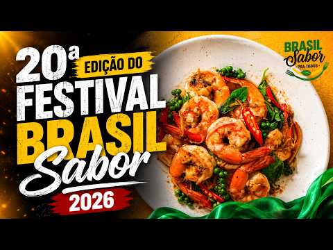 BRASIL SABOR 2026 | festival gastronômico que acontece do 01 ao dia 19 de julho em Goiás