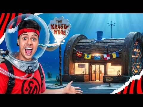 Spending the night at SpongeBob's restaurant!