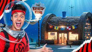 Spending the night at SpongeBob's restaurant!