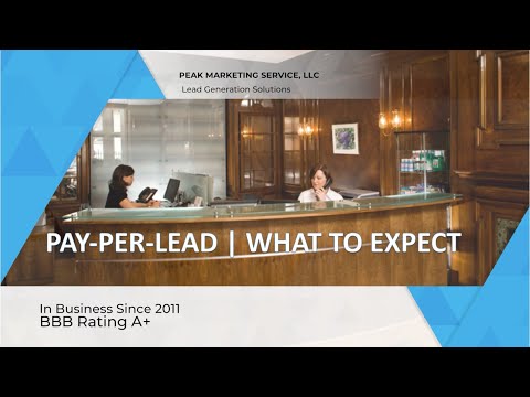 Pay Only For Leads Received   Peak Marketing Service Explainer Video