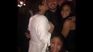 Quincy with family and friends at his mother Kim Porter&#39;s Wake and Funeral in Columbus, Georgia