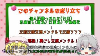 【チャンネル紹介】始動！裏ごし豆腐メンタル！