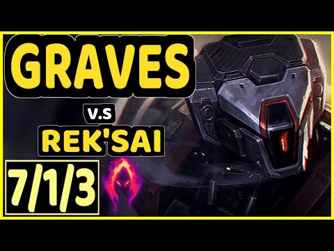 CARBON (GRAVES) vs REK'SAI - 7/1/3 KDA JUNGLE GAMEPLAY - OC Ranked DIAMOND