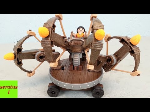 Playmobil Dragons Eret with 4-shot fire ballista 9249 unpack seratus1