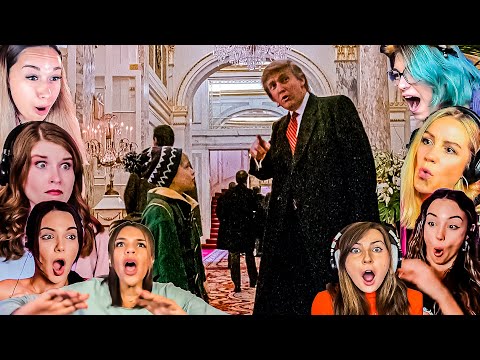 TOP FEMALE "DONALD TRUMP CAMEO" Reactions! Home Alone 2 Movie Reaction