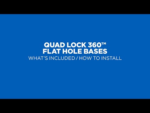 Quad Lock 360 Base - Flat Rectangle 4 Hole Base