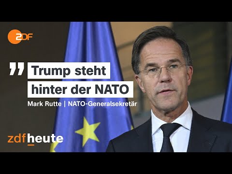 NATO-Chef Rutte: "Mit Donald Trump kann ich gut" | ZDF heute journal