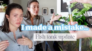 My fish tank disaster.. tank care vlog