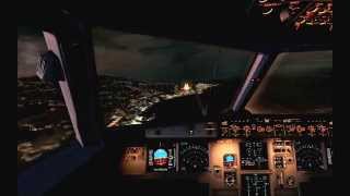 preview picture of video 'FSX realistic graphics  - Iberia A320 Landing Madeira LPMA (Cockpit view)'