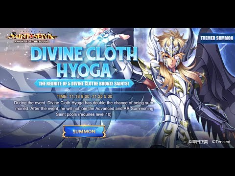 Hyoga Divino ALL IN! Actualizaciones, invocaciones, skills y cosmos - Saint Seiya Awakening