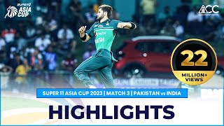 Super11 Asia Cup 2023  Match 3 Pakistan vs India H