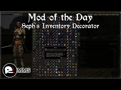 Morrowind Mod of the Day EP156 - Seph's Inventory Decorator Showcase