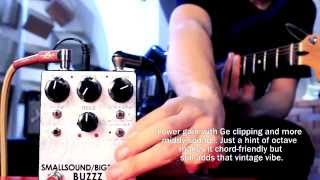 Video thumbnail for smallsound/Bigsound Buzzz guitar and bass demo by East Stomp Boutique