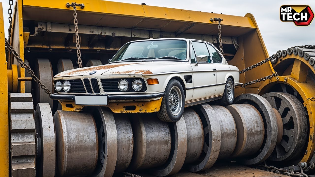 Most Dangerous Crushing & Shredding Machines That Obliterate Anything – Fast Car Destruction Part 9