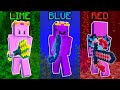 Minecraft Manhunt But Colors Are Weapons