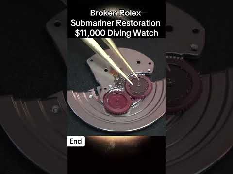 Broken Rolex Submariner Restoration  $11,000 Diving Watch #restoration #watch #restorationclock