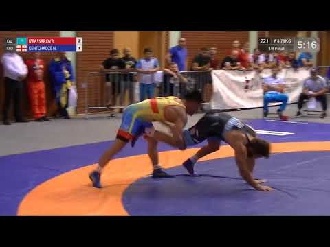 1/4 FS - 79 kg: B. IZBASSAROV (KAZ) v. N. KENTCHADZE (GEO)