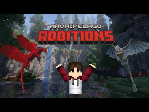 Minecraft How To Train Your Dragon Got 10000 Times Better!! - Archipelago Additions Mod Showcase #1