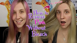How to remove pink hair dye without bleach | I AM SHOCKED.