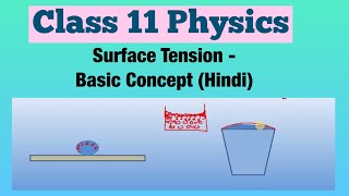 Surface Tension - Basic Concept (Hindi) | Class 11 Physics