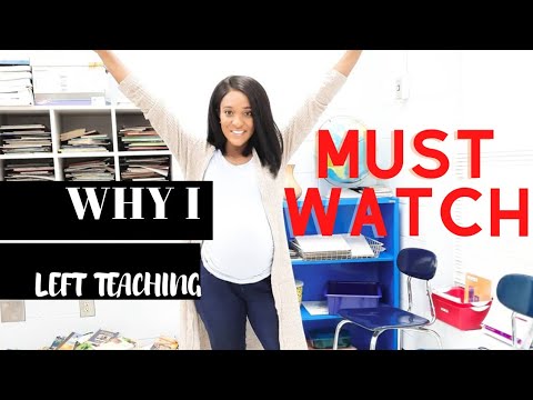 Why I left teaching