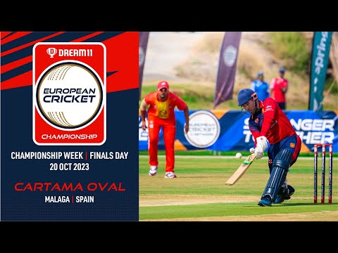 🔴 Dream11 European Cricket Championship, 2023 | Championship Week - Final Day | T10 European Cricket