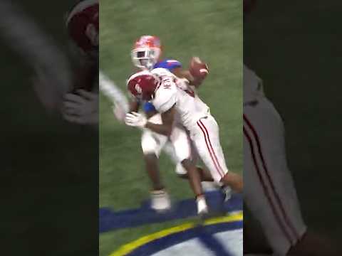 This WR hit is CRAZY 😳 #alabama #collegefootball