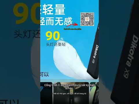 Đèn Pin DIKOTRA X9 EDC, 600 Lumens, LED USB-C, Đèn Pha COB, 5 Chế Độ Ánh Sáng, Đế Từ Tính, Dây Đeo …