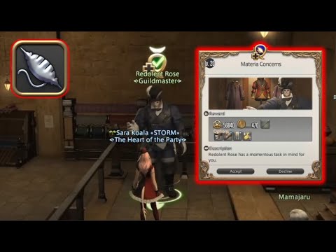 QQ - FFXIV - Level 20 - Weaver - Materia Concerns