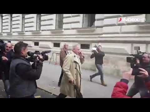 Ivo Sanader nakon suđenja bježi od novinara