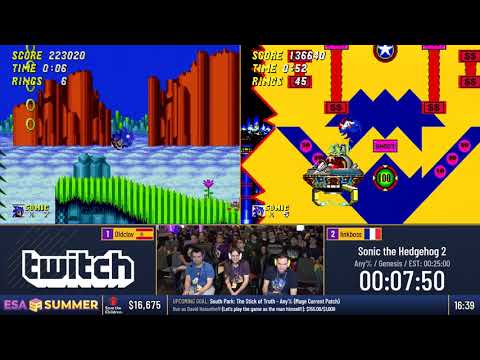 #ESASummer18 Speedruns - Sonic the Hedgehog 2 [Any%] by Oldclov and linkboss