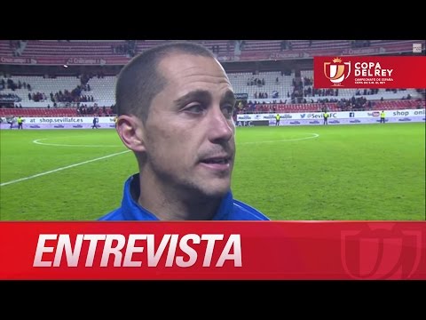 Entrevista a Collantes tras el Sevilla FC (5-1) CE Sabadell - HD Copa del Rey