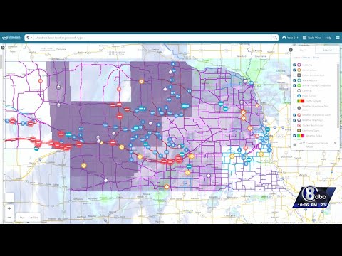 Winter storm unloads several inches of snow in parts of Nebraska
