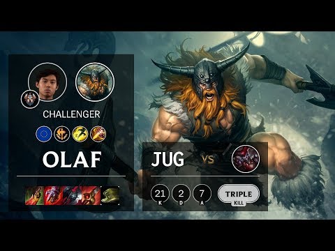 Olaf Jungle vs Shaco - EUW Challenger Patch 10.7