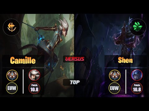 Challenger CAMILLE [Conqueror] (Top) VS  SHEN - Challenger EUW Patch 10.8