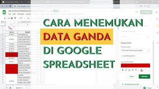 BAGAIMANA CARA MENANDAI DATA DUPLIKAT DI SPREADSHEET ?