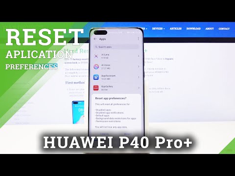 How to Reset App Preferences in HUAWEI P40 PRO+ - Restore App Settings