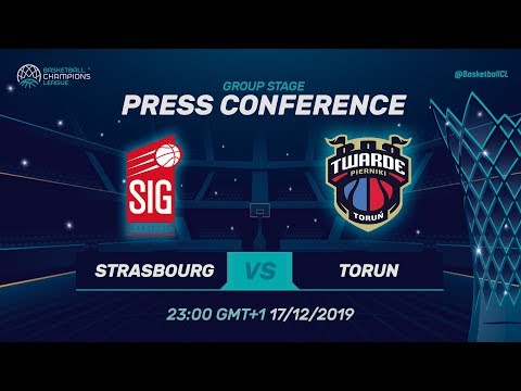 SIG Strasbourg v Polski Cukier Torun - Press Conference - Basketball Champions League 2019-20