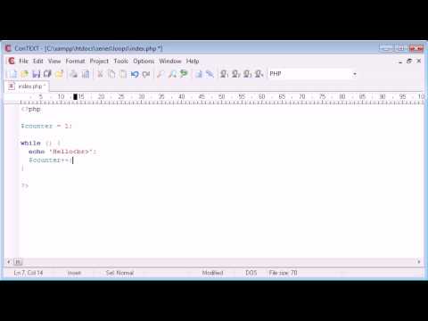 Beginner PHP Tutorial 25 while Loop