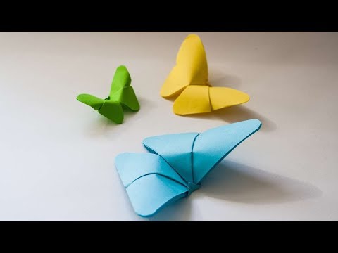 Origami Schmetterling falten - Schmetterling aus Papier basteln