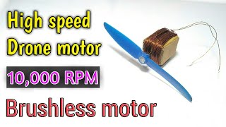 How To Make Drone motor (Brushless motor) 100% fly